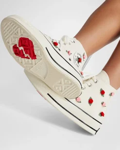 Converse Modelli Alti|Modelli Alti<Chuck 70 Valentine's Day Egret/Rosso/Jellyfish Jitter chiaro