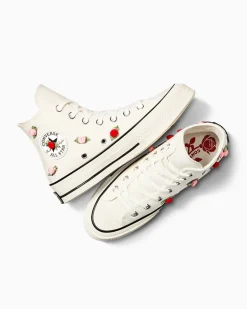 Converse Modelli Alti|Modelli Alti<Chuck 70 Valentine's Day Egret/Rosso/Jellyfish Jitter chiaro