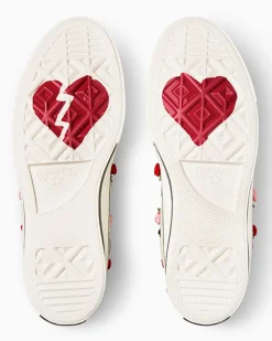 Converse Modelli Alti|Modelli Alti<Chuck 70 Valentine's Day Egret/Rosso/Jellyfish Jitter chiaro