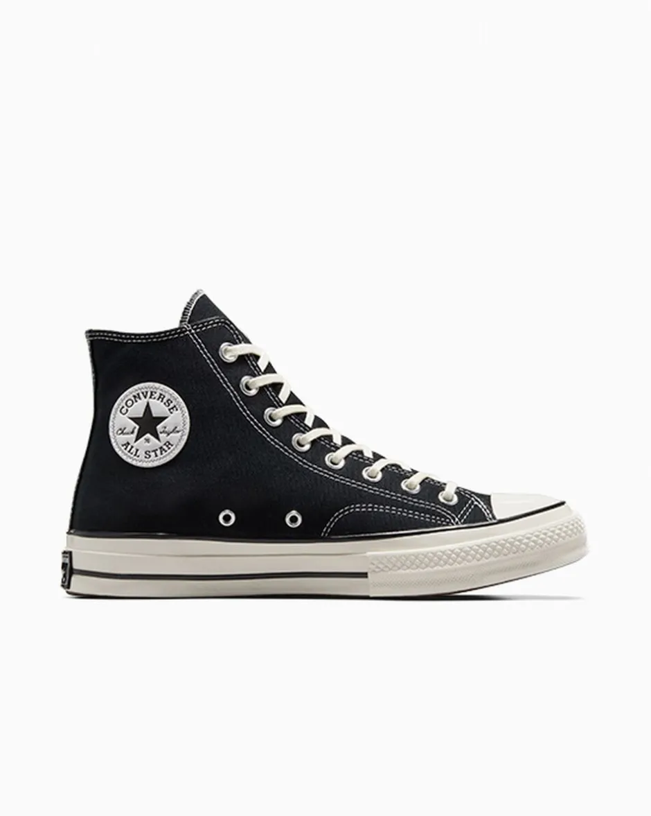 Converse Modelli Alti|Chuck Taylor All Star<Chuck 70 Vintage Canvas Nero/Nero/Egret