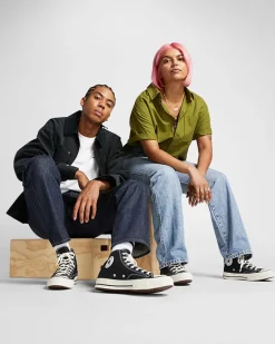 Converse Modelli Alti|Chuck Taylor All Star<Chuck 70 Vintage Canvas Nero/Nero/Egret