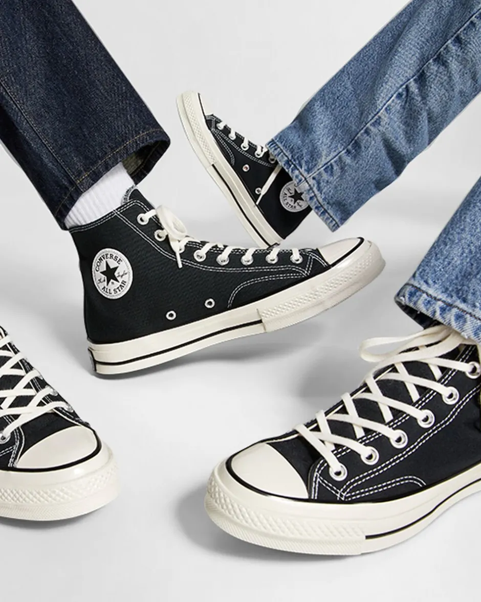 Converse Modelli Alti|Chuck Taylor All Star<Chuck 70 Vintage Canvas Nero/Nero/Egret