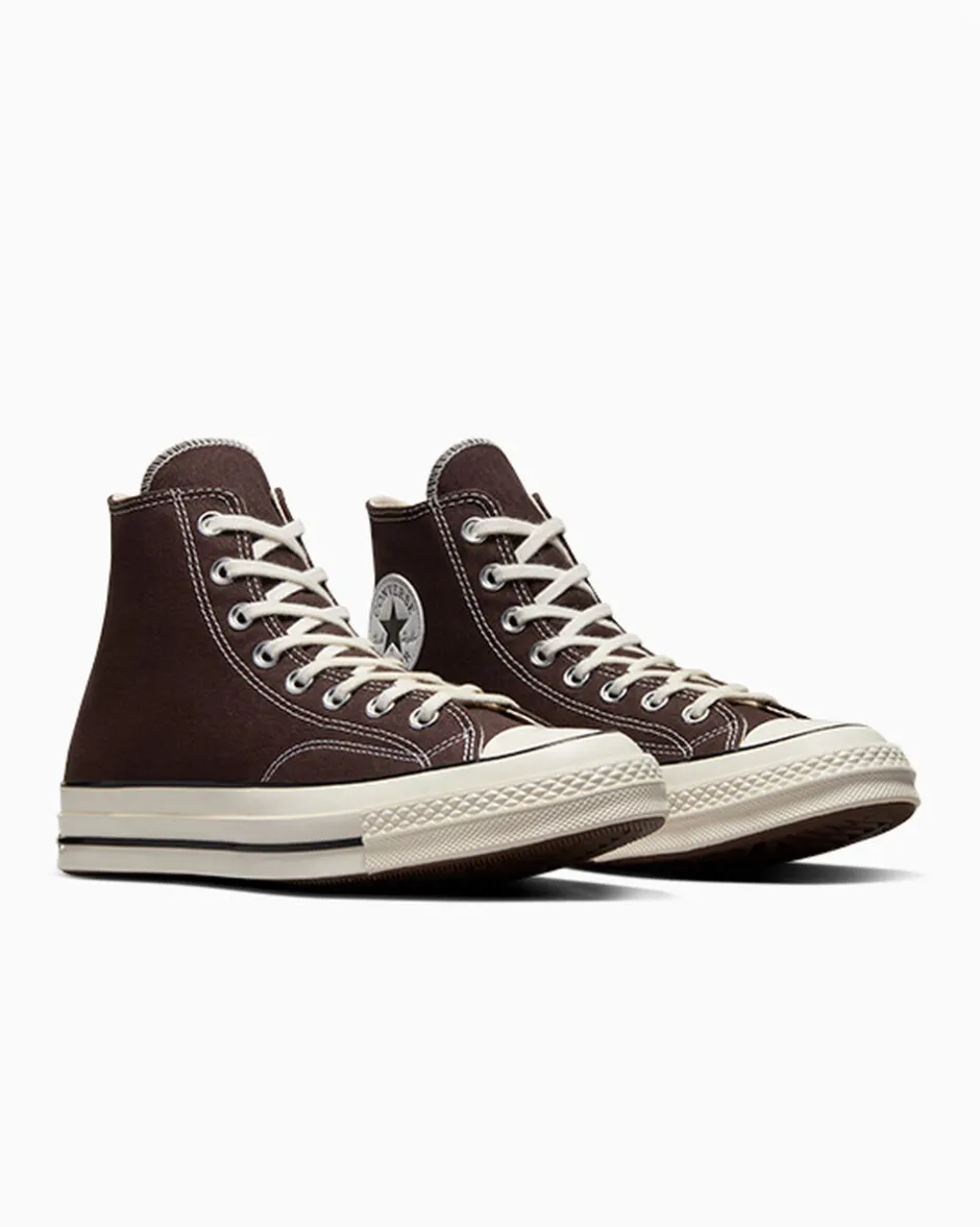 Converse Modelli Alti|Calzata Larga<Chuck 70 Vintage Canvas Dark Root/Egret/Nero