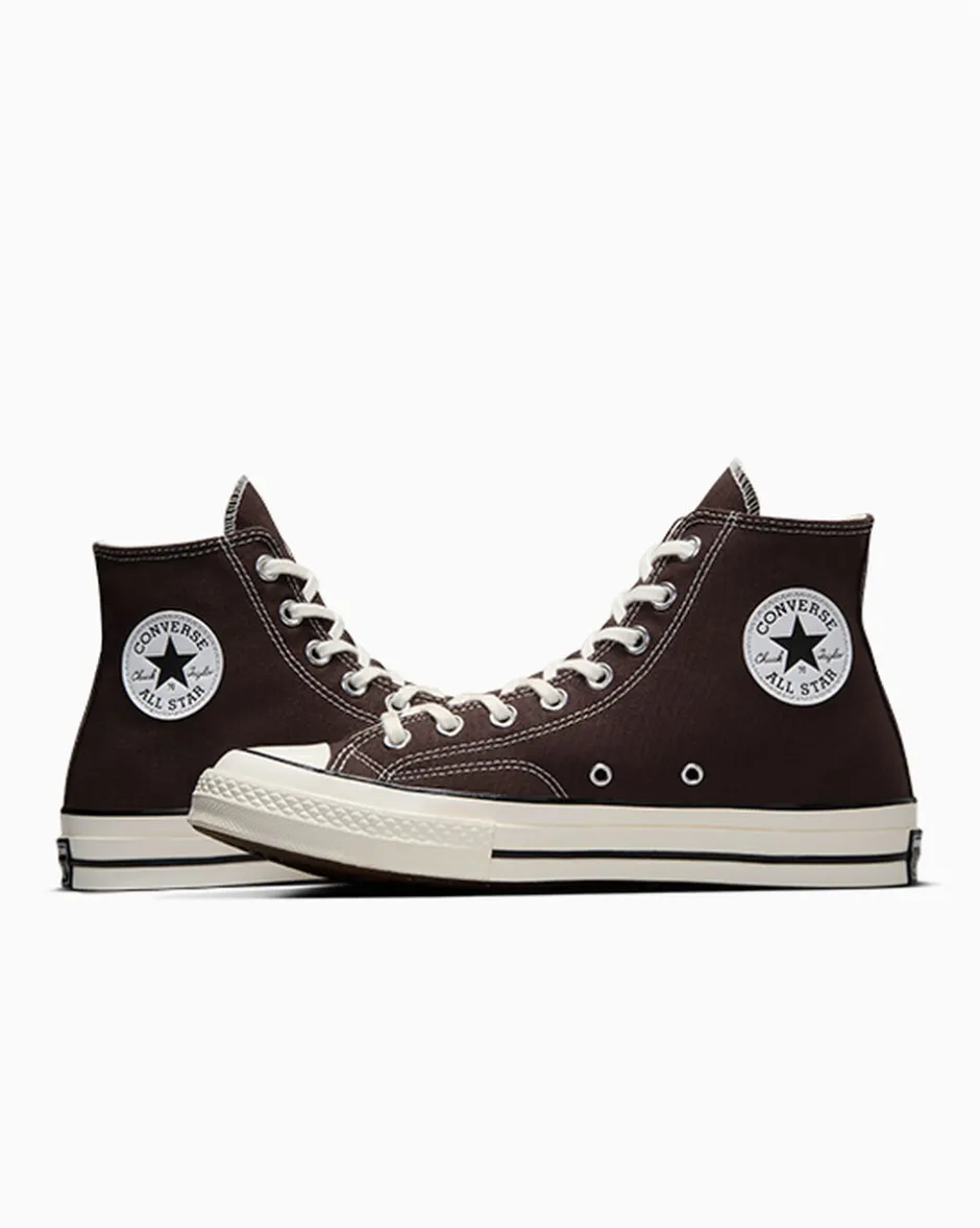 Converse Modelli Alti|Calzata Larga<Chuck 70 Vintage Canvas Dark Root/Egret/Nero