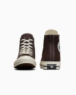 Converse Modelli Alti|Calzata Larga<Chuck 70 Vintage Canvas Dark Root/Egret/Nero
