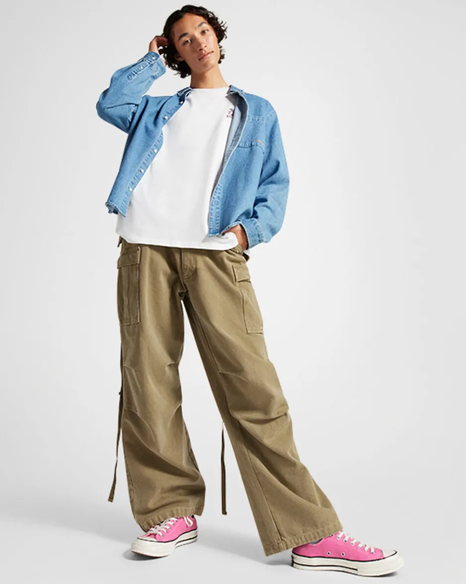 Converse Modelli Bassi|Modelli Bassi<Chuck 70 Vintage Canvas Rosa/Egret/Nero