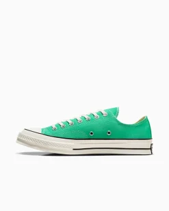 Converse Modelli Bassi|Chuck Taylor All Star<Chuck 70 Vintage Canvas Verde lucente/Egret/Nero