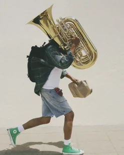 Converse Modelli Bassi|Chuck Taylor All Star<Chuck 70 Vintage Canvas Verde lucente/Egret/Nero