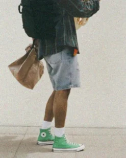 Converse Modelli Bassi|Chuck Taylor All Star<Chuck 70 Vintage Canvas Verde lucente/Egret/Nero