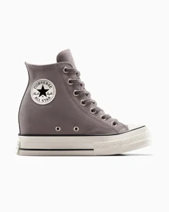 Converse Modelli Alti|Modelli Con Platform<Chuck 70 Wedge Platform Suede Trail Mixed/Egret/Nero