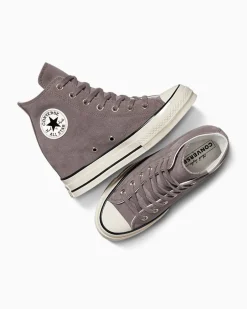 Converse Modelli Alti|Modelli Con Platform<Chuck 70 Wedge Platform Suede Trail Mixed/Egret/Nero