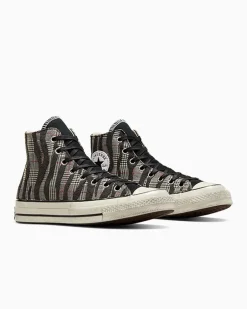 Converse Modelli Alti|Chuck Taylor All Star<Chuck 70 Zebra & Houndstooth Black Tartan Zebra