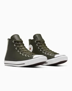 Converse Modelli Alti|Modelli Alti<Chuck Taylor All Star Verde grotta/Whisky scuro/Bianco