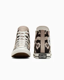 Converse Modelli Alti|Chuck Taylor All Star<Chuck Taylor All Star Animal Print Nero/Papiro/Bianco vintage
