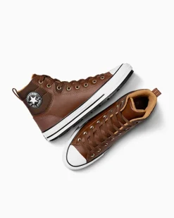 Converse Modelli Alti|Modelli Alti<Chuck Taylor All Star Berkshire Boot Water-Repellent Orso bruno/Fungo marrone chiaro/Bianco