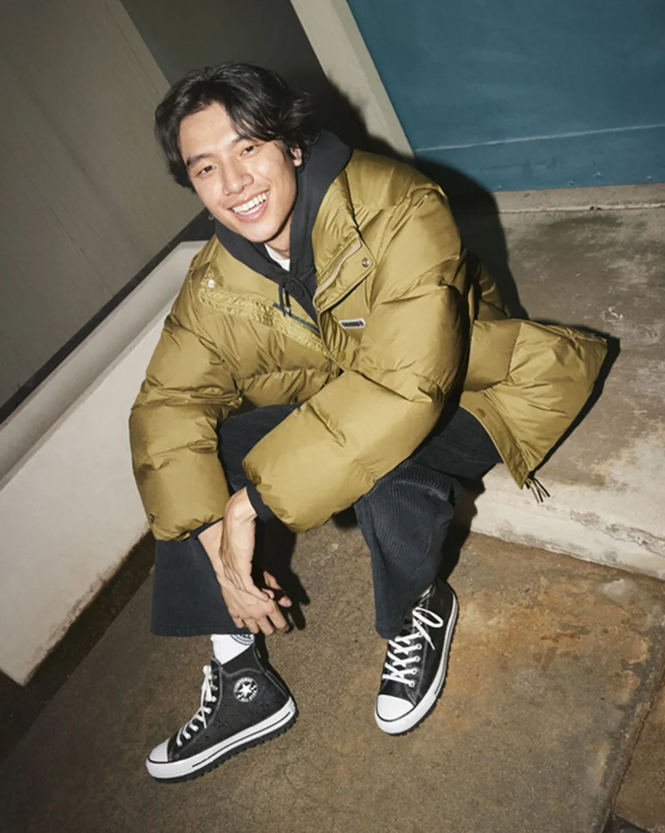 Converse Modelli Alti|Stivaletti<Chuck Taylor All Star City Trek Waterproof Boot Black/White/Silver