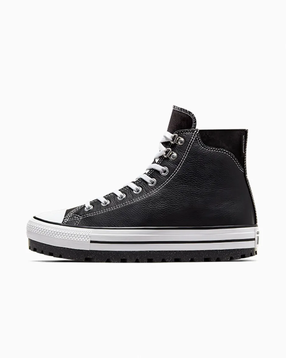 Converse Modelli Alti|Stivaletti<Chuck Taylor All Star City Trek Waterproof Boot Black/White/Silver