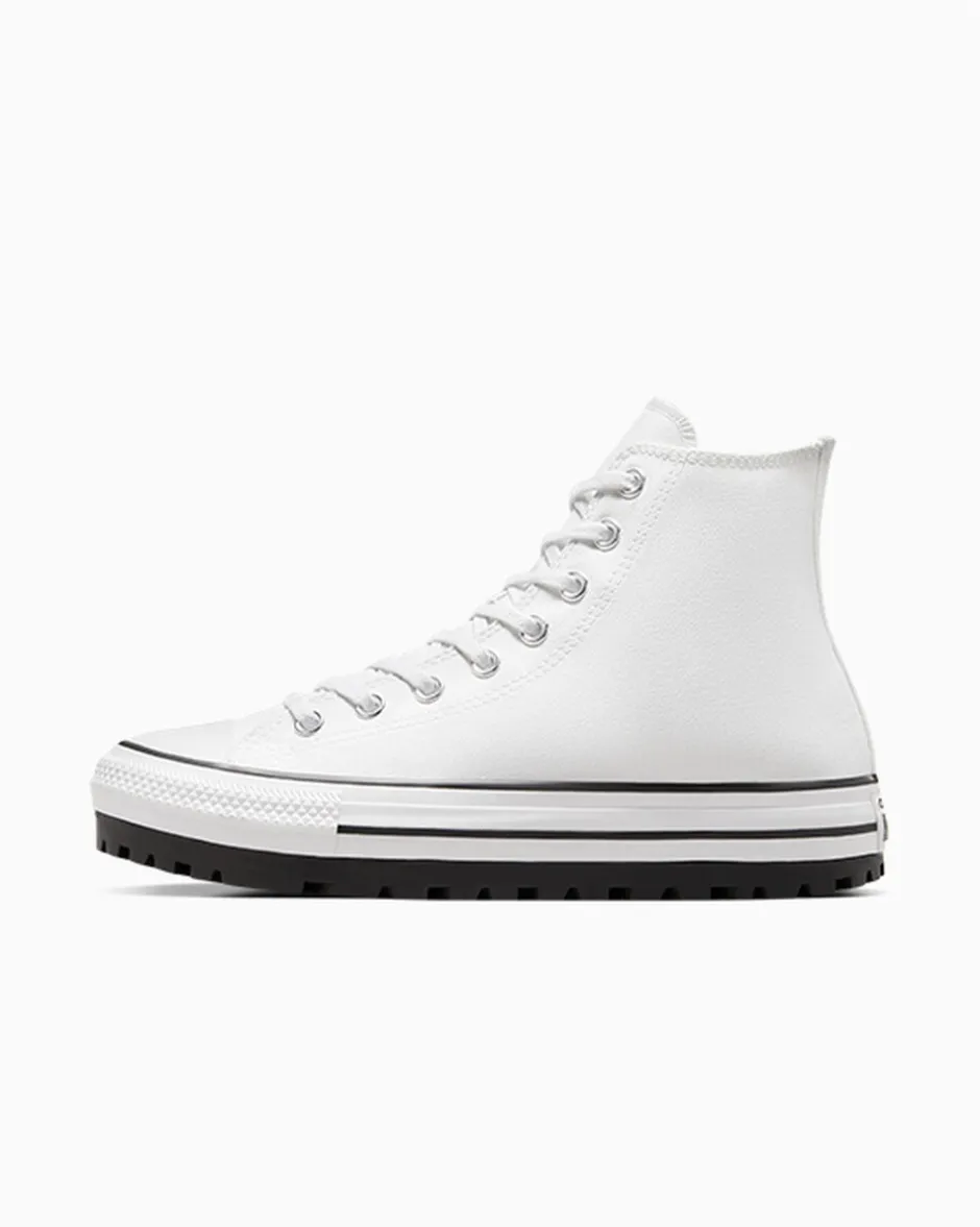Converse Modelli Alti|Modelli Alti<Chuck Taylor All Star City Trek Bianco/Nero/Bianco