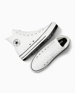 Converse Modelli Alti|Modelli Alti<Chuck Taylor All Star City Trek Bianco/Nero/Bianco