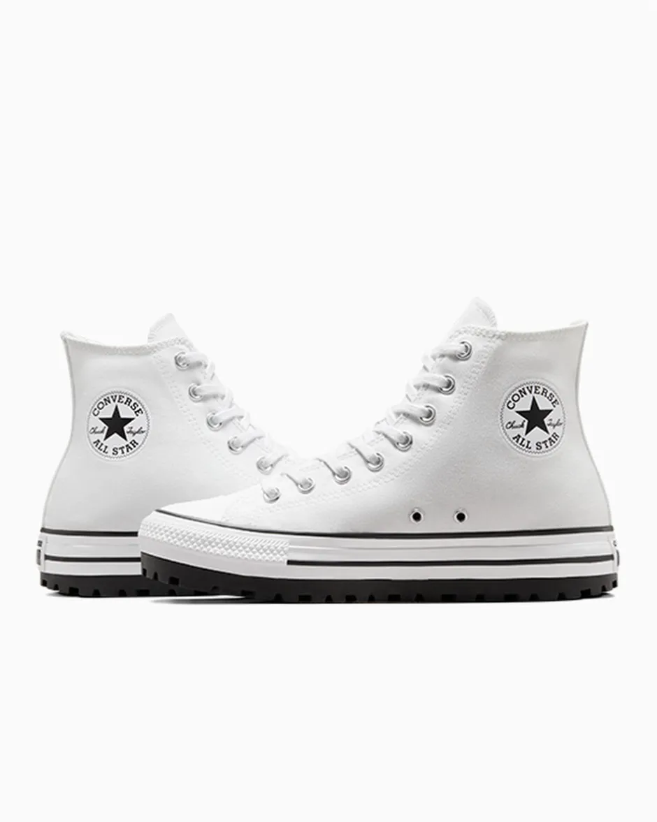 Converse Modelli Alti|Modelli Alti<Chuck Taylor All Star City Trek Bianco/Nero/Bianco