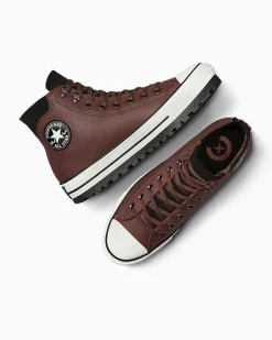 Converse Modelli Alti|Stivaletti<Chuck Taylor All Star City Trek Waterproof Boot Orso bruno/Fungo marrone chiaro/ Nero