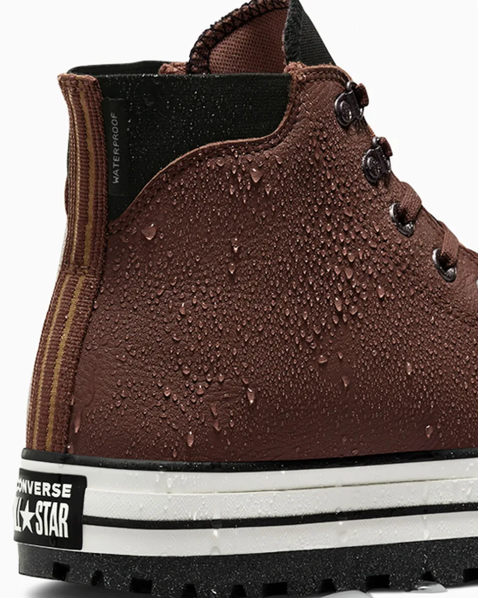 Converse Modelli Alti|Stivaletti<Chuck Taylor All Star City Trek Waterproof Boot Orso bruno/Fungo marrone chiaro/ Nero