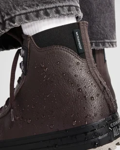 Converse Modelli Alti|Stivaletti<Chuck Taylor All Star City Trek Waterproof Boot Coffee Nut/Nero/Pelle di squalo