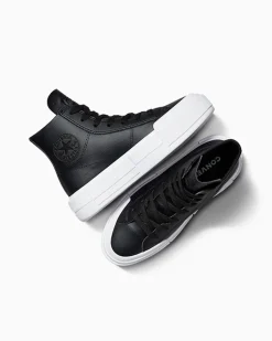 Converse Modelli Alti|Stivaletti<Chuck Taylor All Star Cruise Leather Black/Black/White