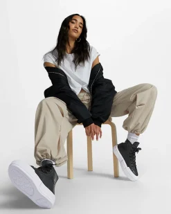 Converse Modelli Alti|Stivaletti<Chuck Taylor All Star Cruise Leather Black/Black/White