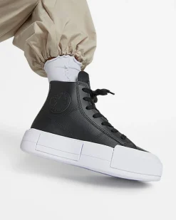 Converse Modelli Alti|Stivaletti<Chuck Taylor All Star Cruise Leather Black/Black/White