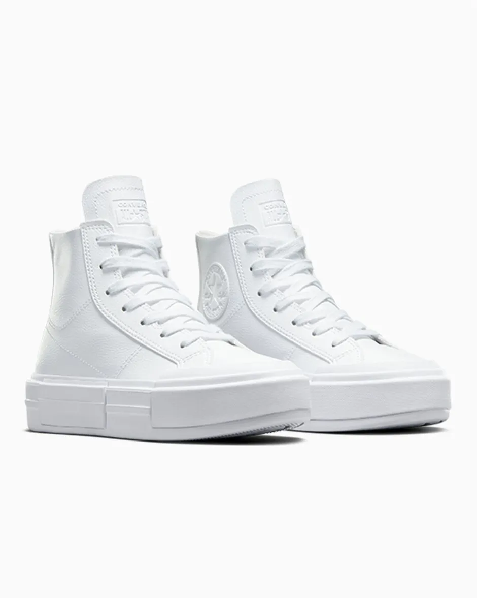 Converse Modelli Alti|Stivaletti<Chuck Taylor All Star Cruise Leather White/White/Pale Putty