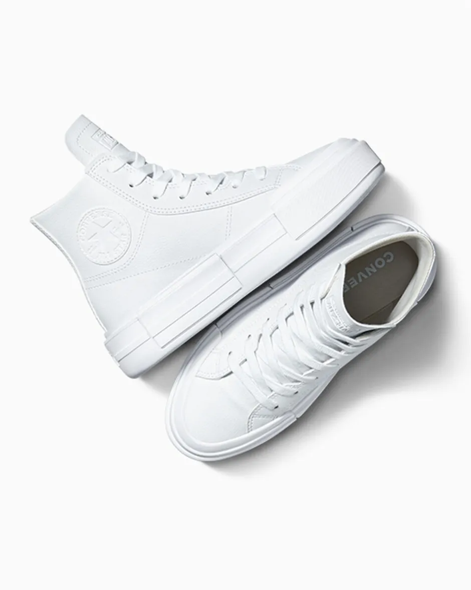 Converse Modelli Alti|Stivaletti<Chuck Taylor All Star Cruise Leather White/White/Pale Putty