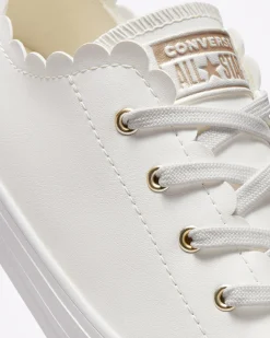 Converse Modelli Bassi<Chuck Taylor All Star Dainty Scalloped Bianco vintage/Bianco vintage