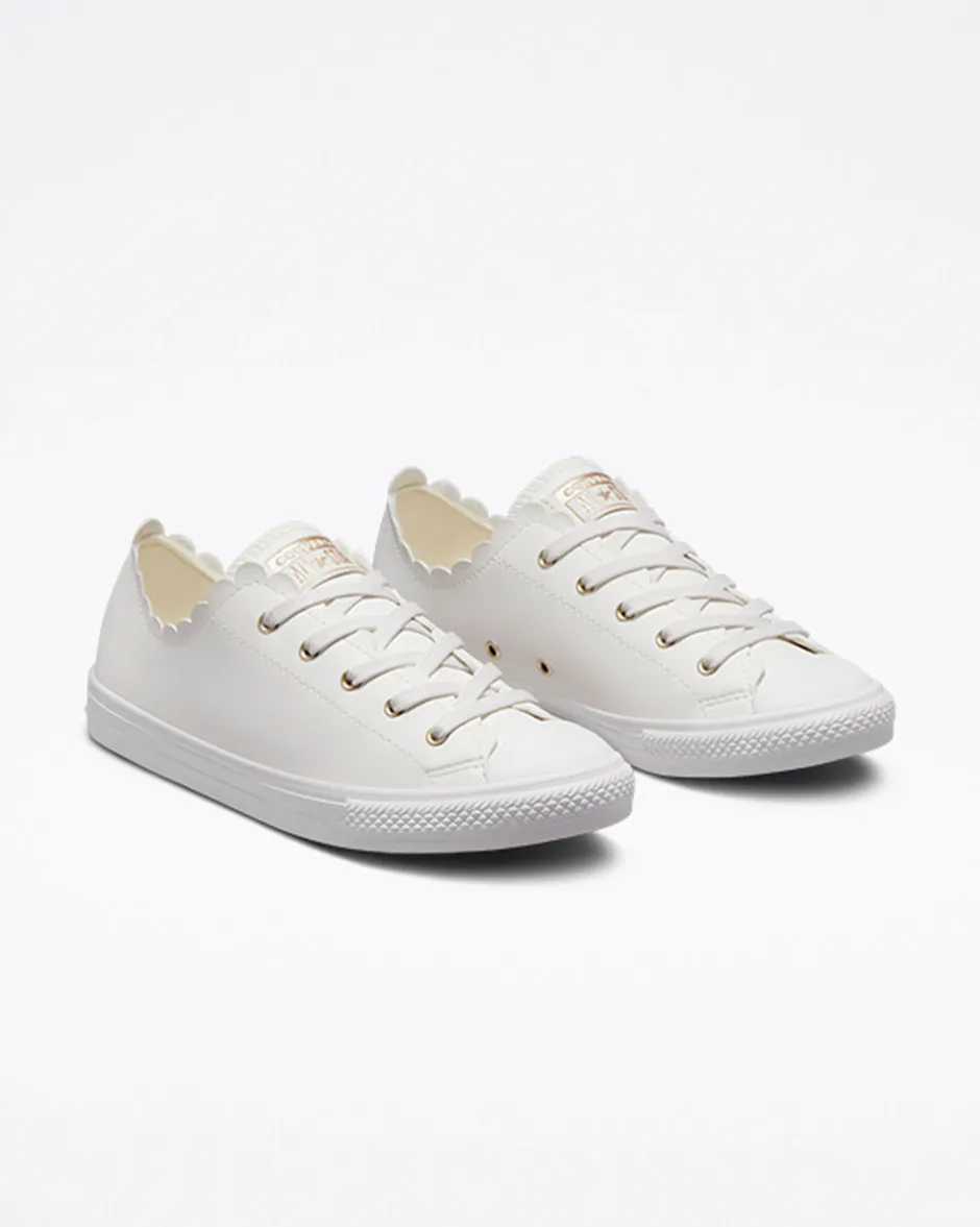 Converse Modelli Bassi<Chuck Taylor All Star Dainty Scalloped Bianco vintage/Bianco vintage