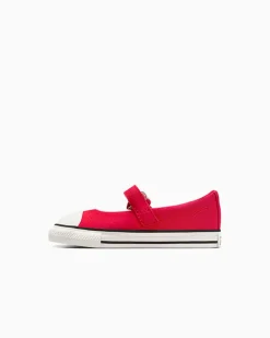 Converse Modelli Bassi|Neonati E Bimbi Piccoli (Età 0-4 Anni)<Chuck Taylor All Star Dainty Mary Jane Valentine's Day Easy On Rosso/Jellyfish Jitter chiaro