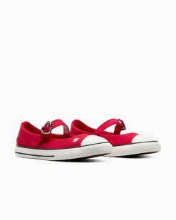 Converse Bambini (Età 4-8 Anni)|Ragazza<Chuck Taylor All Star Dainty Mary Jane Valentine's Day Easy On Rosso/Jellyfish Jitter chiaro