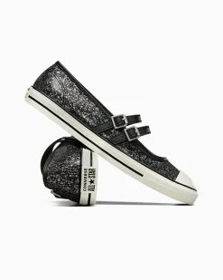 Converse Modelli Bassi<Chuck Taylor All Star Dainty Mary Jane Glitter Nero/Egret/Nero