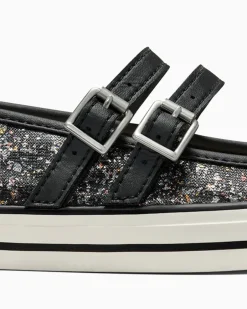Converse Modelli Bassi<Chuck Taylor All Star Dainty Mary Jane Glitter Nero/Egret/Nero