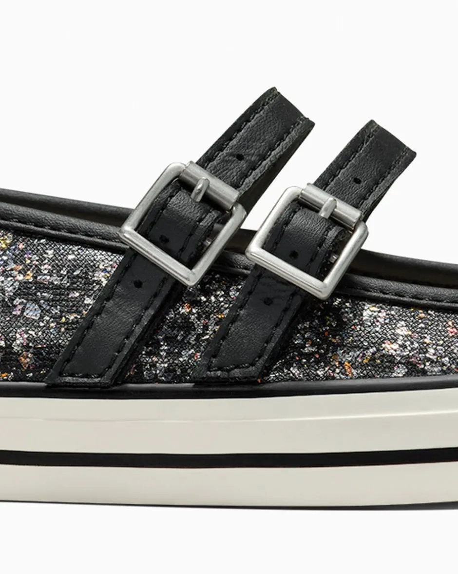 Converse Modelli Bassi<Chuck Taylor All Star Dainty Mary Jane Glitter Nero/Egret/Nero