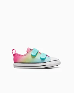 Converse Modelli Bassi|Facile Da Indossare E Togliere<Chuck Taylor All Star Easy On Bright Ombre Triplo ciano/Caos Fucsia