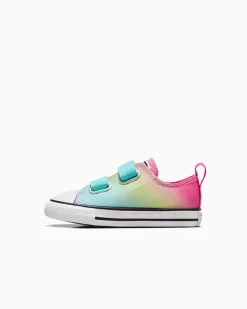 Converse Modelli Bassi|Facile Da Indossare E Togliere<Chuck Taylor All Star Easy On Bright Ombre Triplo ciano/Caos Fucsia