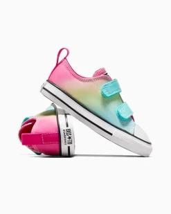 Converse Modelli Bassi|Facile Da Indossare E Togliere<Chuck Taylor All Star Easy On Bright Ombre Triplo ciano/Caos Fucsia