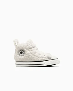 Converse Facile Da Indossare E Togliere<Chuck Taylor All Star Easy On Faux Sherpa Egret/Bianco vintage