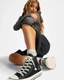 Converse Modelli Alti<Chuck Taylor All Star Embroidered Little Flowers Nero/Egret/Donut Glaze
