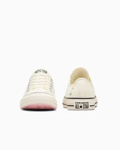 Converse Modelli Bassi<Chuck Taylor All Star Embroidered Little Flowers Egret/Egret/Black