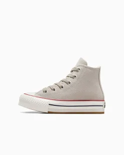 Converse Bambini (Età 4-8 Anni)|Ragazza<Chuck Taylor All Star EVA Lift Platform Suede Papiro/Egret/Blu oltremare