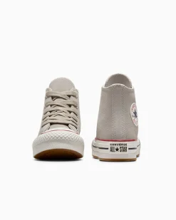Converse Bambini (Età 4-8 Anni)|Ragazza<Chuck Taylor All Star EVA Lift Platform Suede Papiro/Egret/Blu oltremare