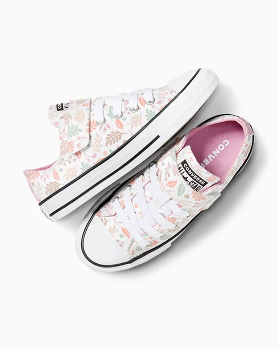 Converse Ragazza|Modelli Bassi<Chuck Taylor All Star Fall Leaves Easy-On Bianco/Loto Rosa