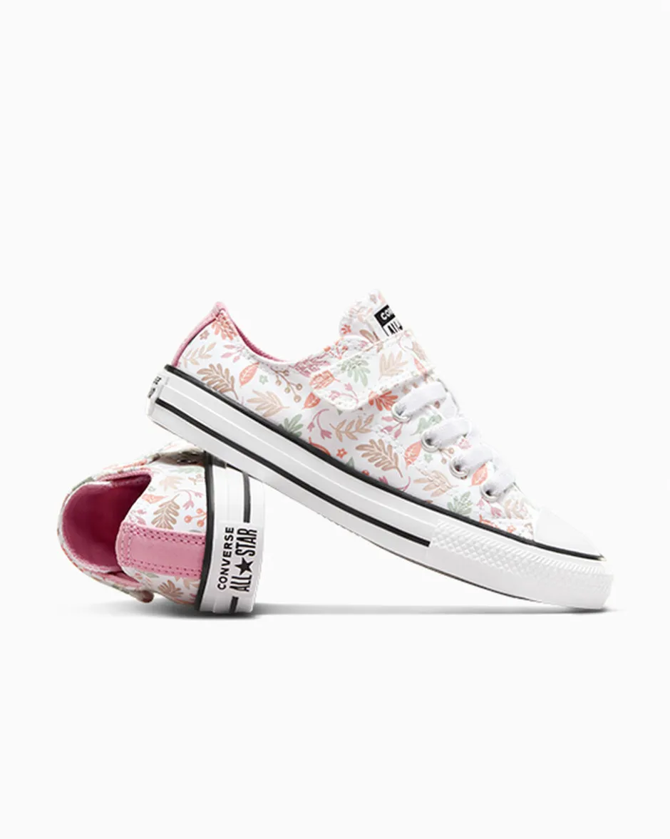 Converse Ragazza|Modelli Bassi<Chuck Taylor All Star Fall Leaves Easy-On Bianco/Loto Rosa