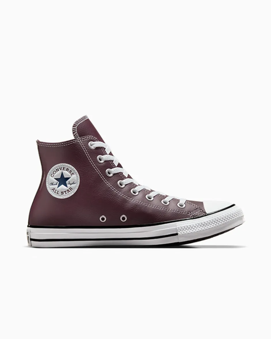 Converse Modelli Alti|Chuck Taylor All Star<Chuck Taylor All Star Faux Leather Eliotropio/Acqua scura/Bianco